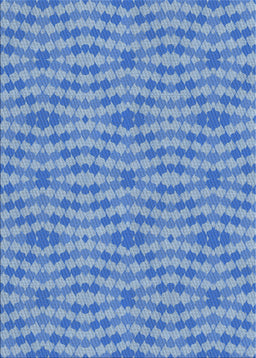 Patterned Bright Navy Blue Novelty Rug, pat1203