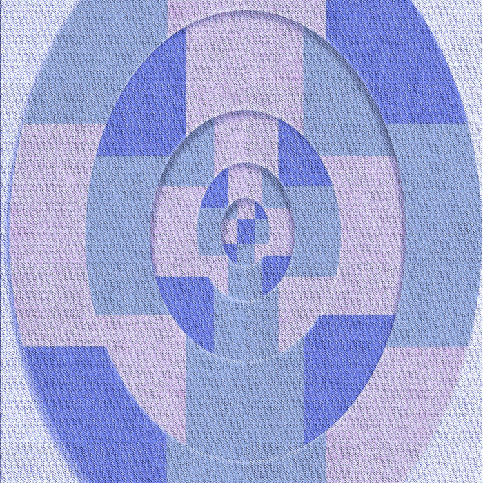 Patterned Blue Rug, pat1204blu