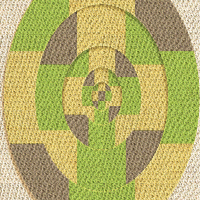 Machine Washable Transitional Caramel Brown Rug, wshpat1204brn