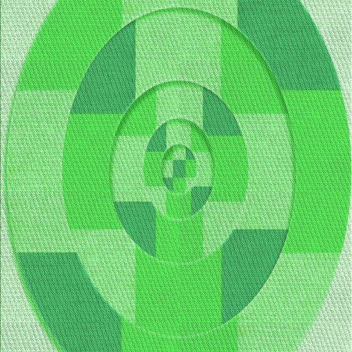 Patterned Neon Green Rug, pat1204grn