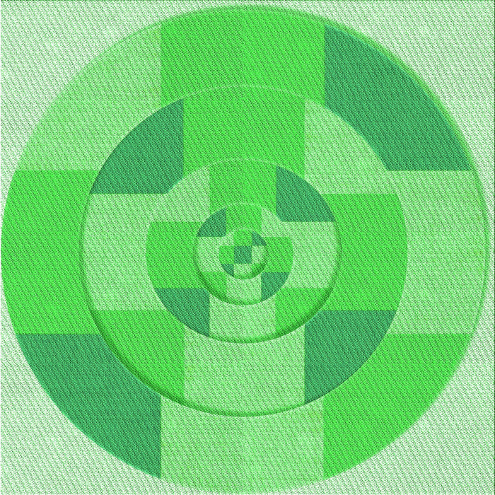 Round Machine Washable Transitional Neon Green Rug, wshpat1204grn