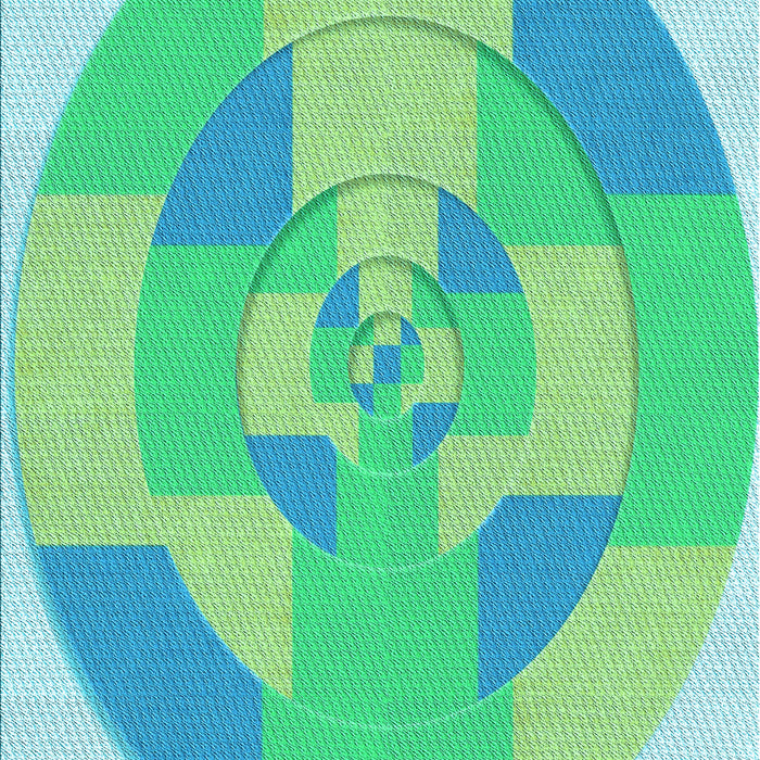 Patterned Lime Mint Green Rug, pat1204lblu