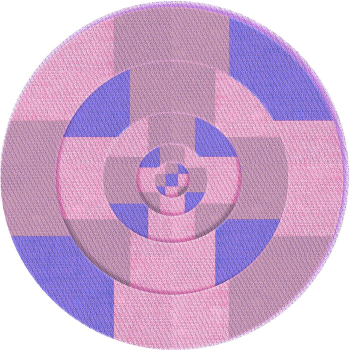 Square Machine Washable Transitional Pastel Purple Pink Rug in a Living Room, wshpat1204pur