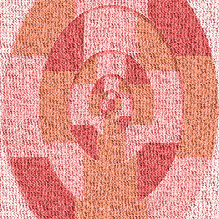 Patterned Pastel Pink Rug, pat1204rd