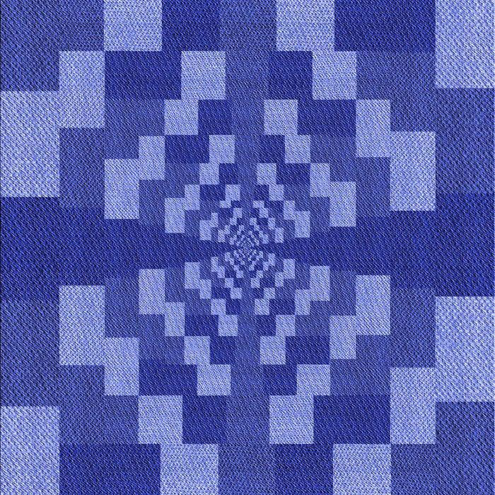 Machine Washable Transitional Sky Blue Rug, wshpat1205blu