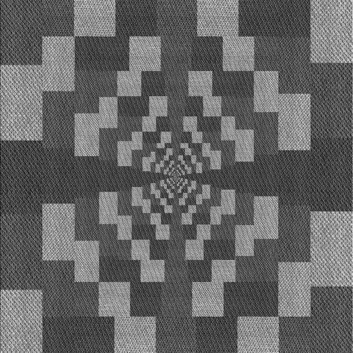 Patterned Dark Gray Black Rug, pat1205gry