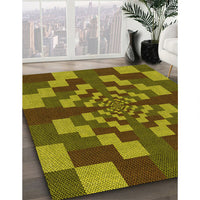 Patterned Brown Rug, pat1205yw