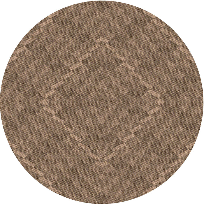 Square Patterned Sepia Brown Rug, pat1206brn