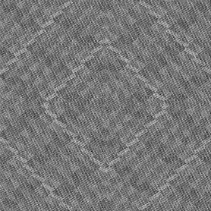 Round Patterned Carbon Gray Rug, pat1206gry