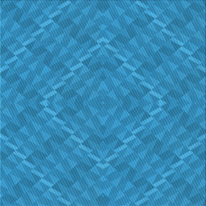 Round Patterned Blue Rug, pat1206lblu