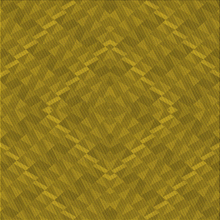 Round Patterned Orange Gold Rug, pat1206yw