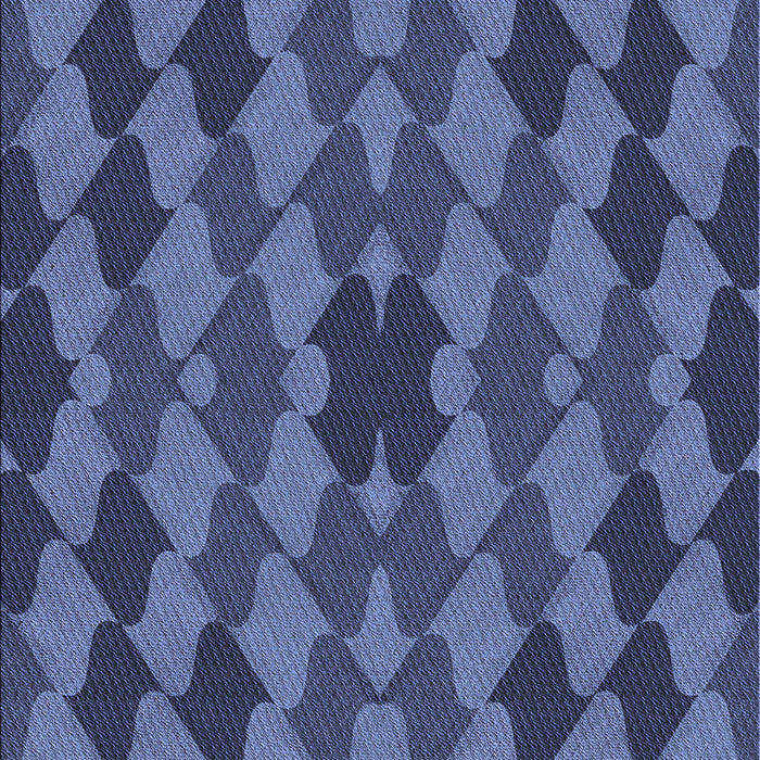 Patterned Blue Rug, pat1207blu