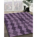 Machine Washable Transitional Plum Purple Rug in a Family Room, wshpat1207pur