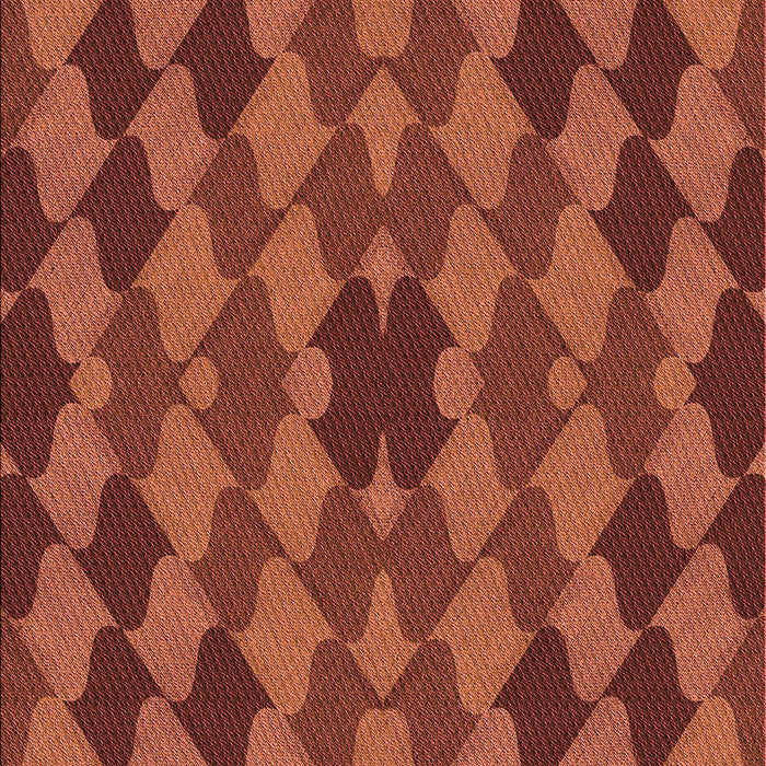 Patterned Bright Orange Rug, pat1207rd