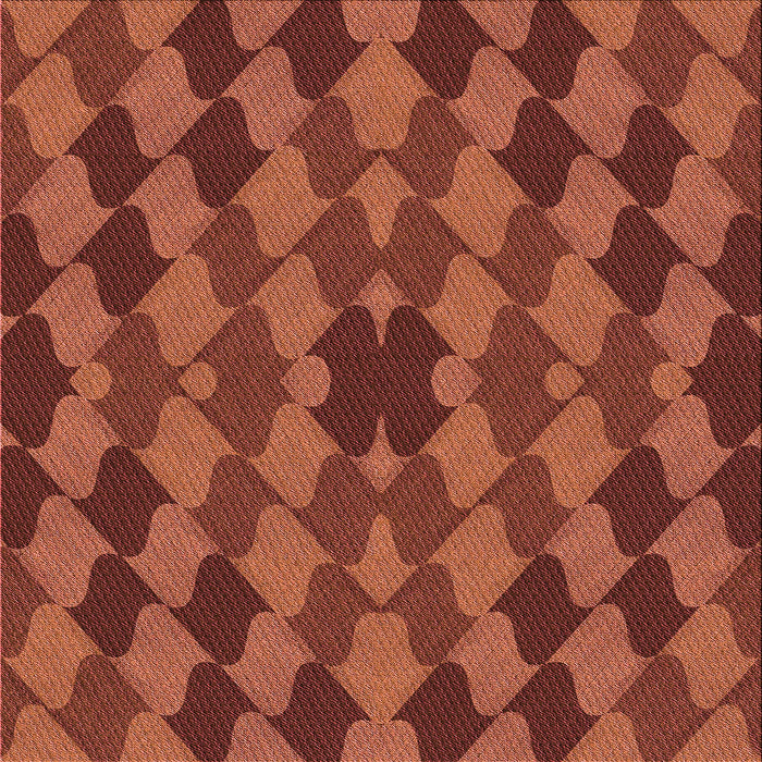 Round Machine Washable Transitional Bright Orange Rug, wshpat1207rd