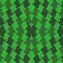 Square Patterned Neon Green Novelty Rug, pat1207