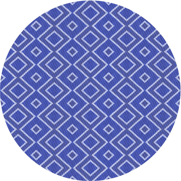 Square Patterned Sky Blue Rug, pat1208blu