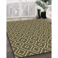 Patterned Dark Brown Rug, pat1208brn