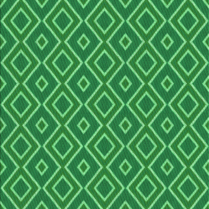 Machine Washable Transitional Green Rug, wshpat1208grn