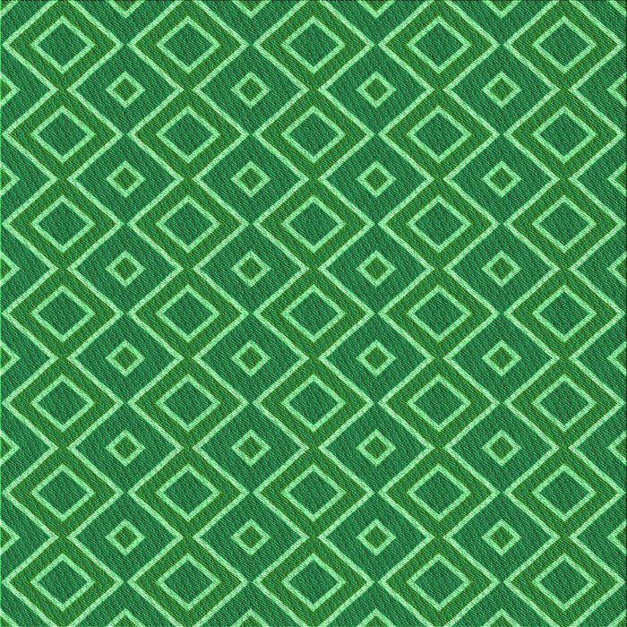 Round Patterned Green Rug, pat1208grn