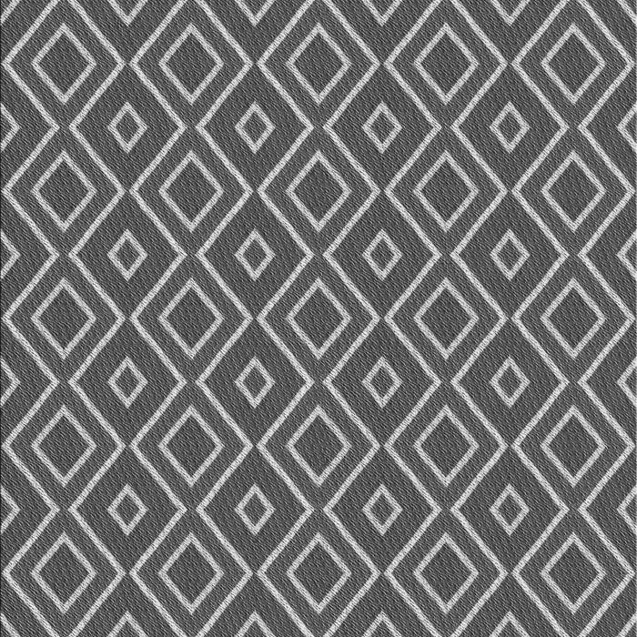 Patterned Black Rug, pat1208gry