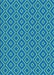 Machine Washable Transitional Blue Rug, wshpat1208lblu