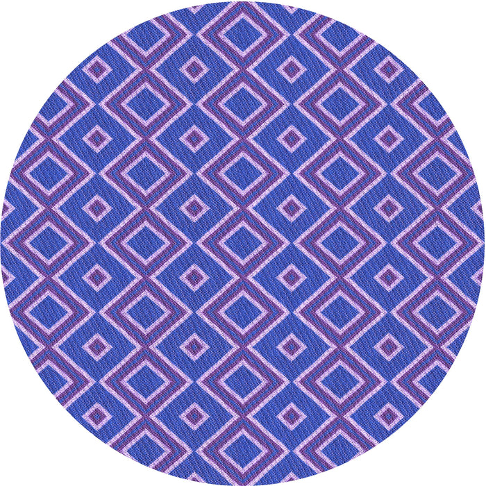 Square Patterned Purple Mimosa Purple Rug, pat1208pur