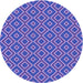 Square Patterned Purple Mimosa Purple Rug, pat1208pur