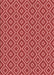 Machine Washable Transitional Red Rug, wshpat1208rd