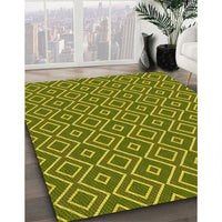 Patterned Green Rug, pat1208yw