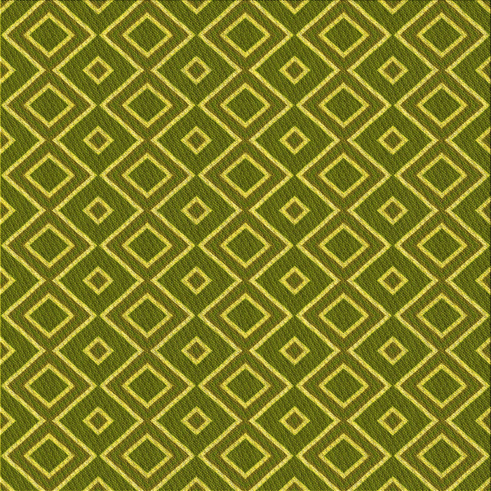 Round Patterned Green Rug, pat1208yw