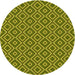 Square Machine Washable Transitional Green Rug in a Living Room, wshpat1208yw