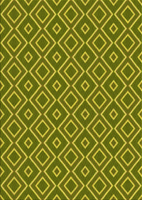 Machine Washable Transitional Green Rug, wshpat1208yw