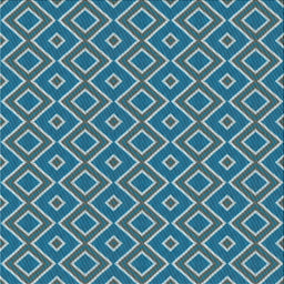 Square Patterned Blue Novelty Rug, pat1208