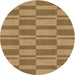 Square Patterned Saddle Brown Rug, pat1209brn