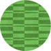 Square Patterned Green Rug, pat1209grn