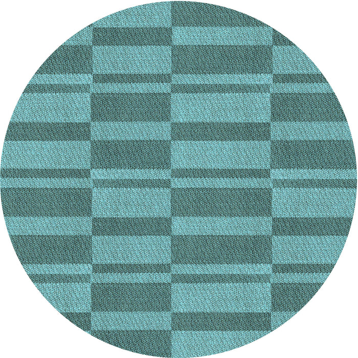 Square Machine Washable Transitional Turquoise Green Rug in a Living Room, wshpat1209lblu
