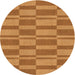 Square Patterned Orange Rug, pat1209org