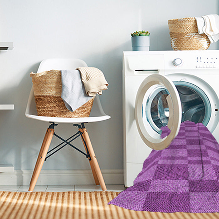 Machine Washable Transitional Violet Purple Rug in a Washing Machine, wshpat1209pur