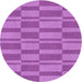 Square Patterned Violet Purple Rug, pat1209pur