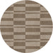Square Machine Washable Transitional Sepia Brown Rug, wshpat1209