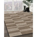 Machine Washable Transitional Sepia Brown Rug in a Family Room, wshpat1209