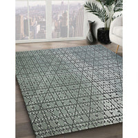 Patterned Light Black Novelty Rug, pat120