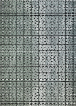 Machine Washable Transitional Light Black Rug, wshpat120