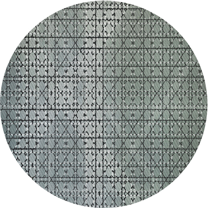 Square Machine Washable Transitional Light Black Rug, wshpat120