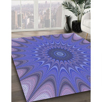 Patterned Purple Rug, pat121blu