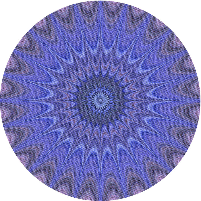 Square Machine Washable Transitional Purple Rug in a Living Room, wshpat121blu