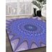 Machine Washable Transitional Purple Rug in a Family Room, wshpat121blu