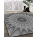 Patterned Carbon Gray Rug in Family Room, pat121gry