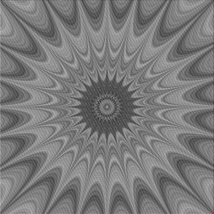 Round Patterned Carbon Gray Rug, pat121gry